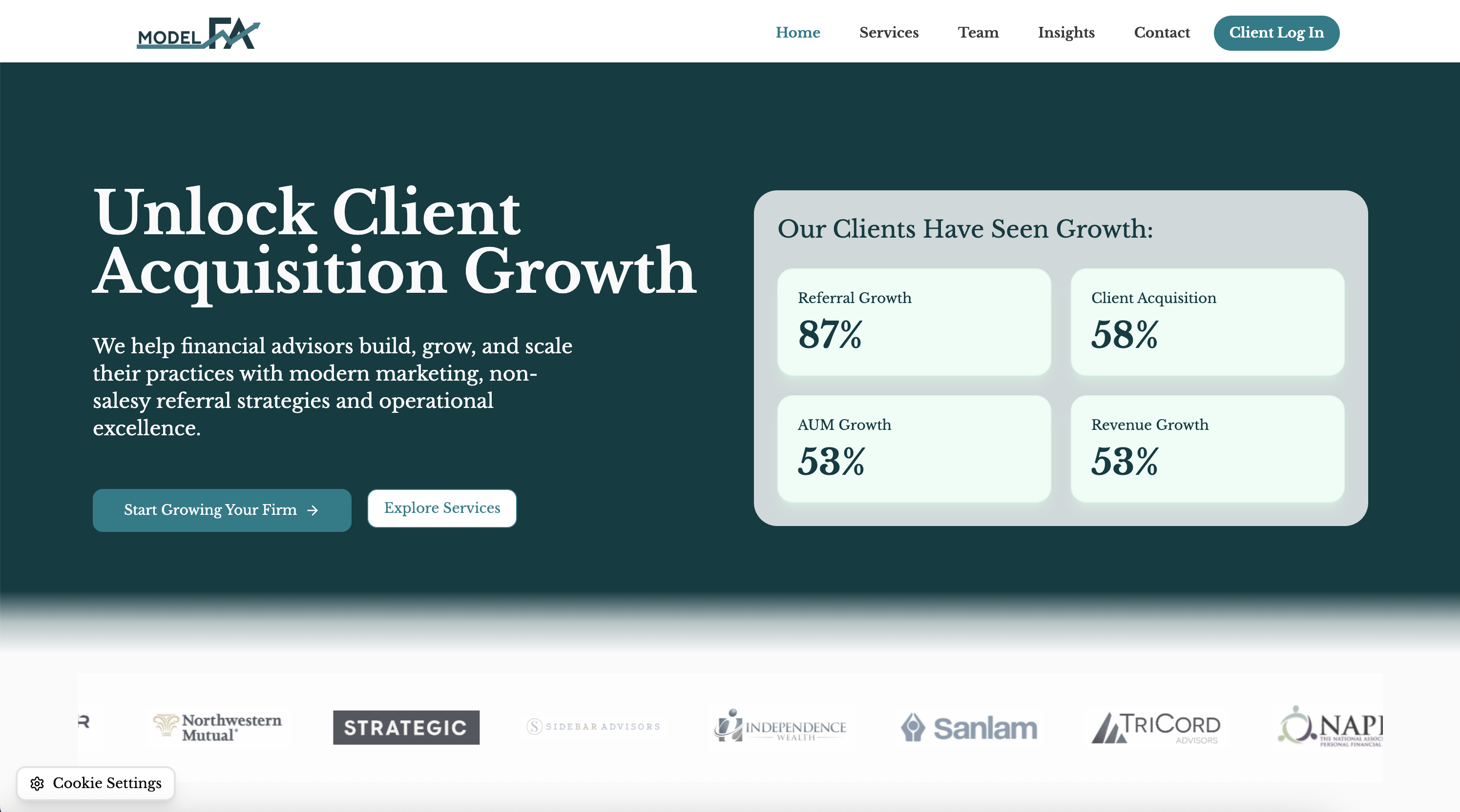 Model FA - Financial Advisor Growth Platform preview